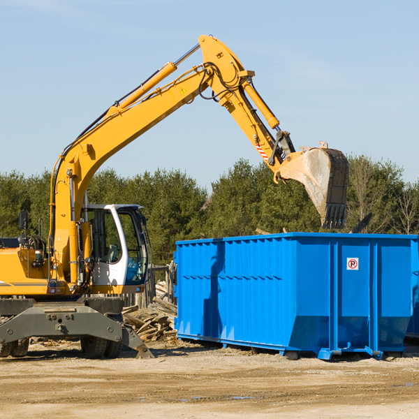 can i choose the location where the residential dumpster will be placed in Fredericksburg IN